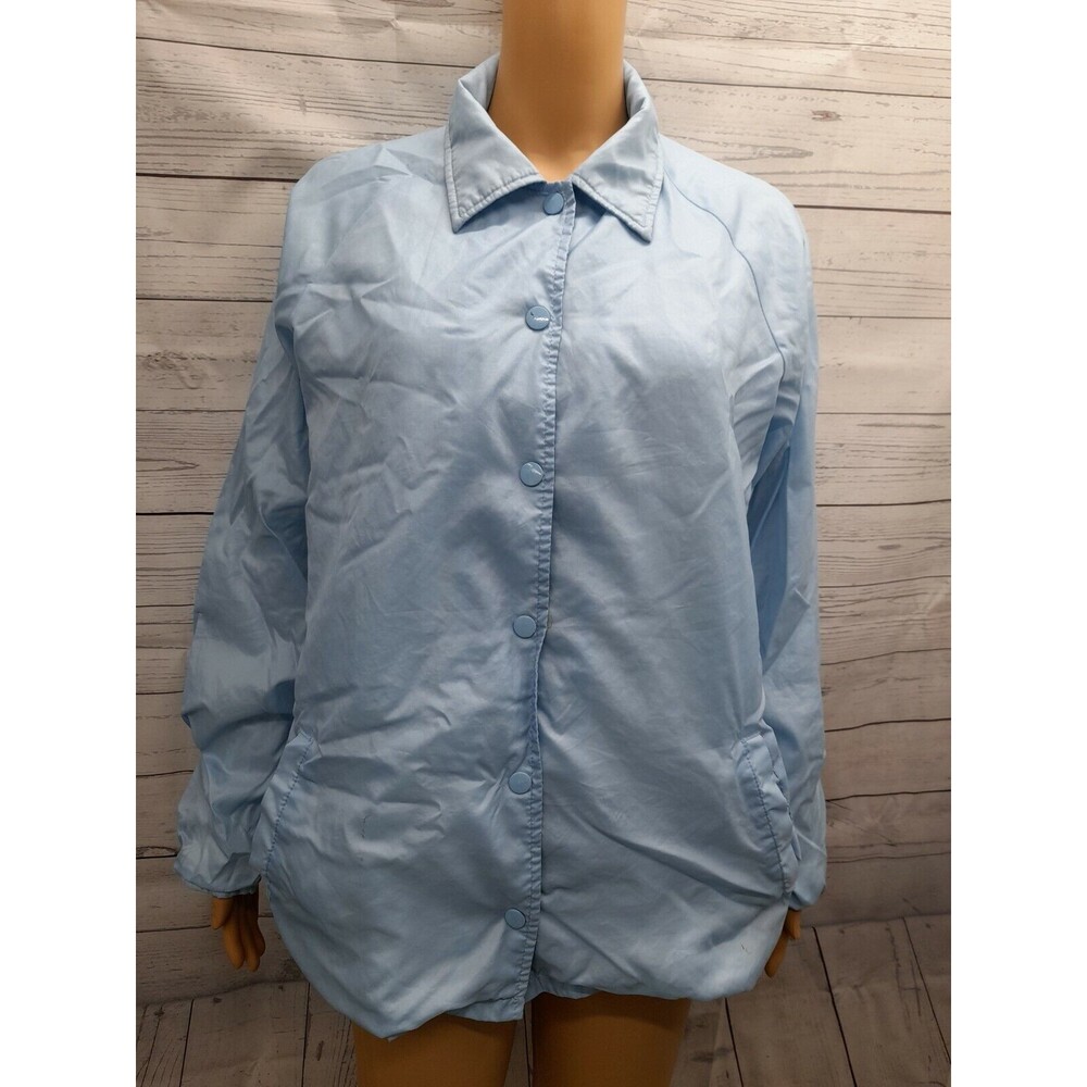 Vintage Windy Weather Windbreaker Jacket Blue Hipster Size XL